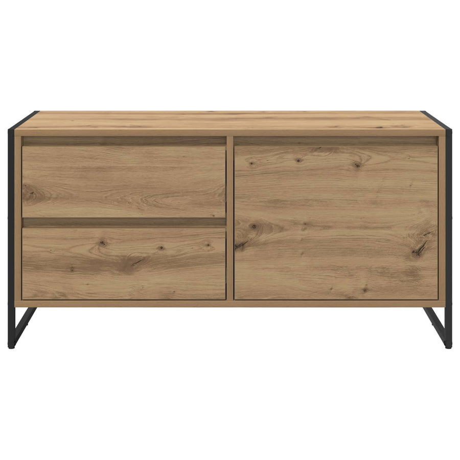 TV-kast Ambachtelijk eiken 100 x 36 x 49.5 cm Bewerkt hout