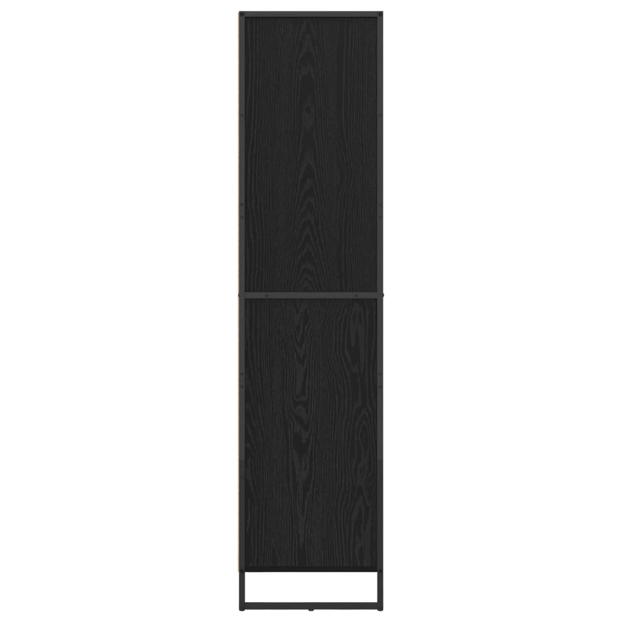 Boekenkast met lade Zwart Eiken 43 x 36 x 150.5 cm Bewerkt hout
