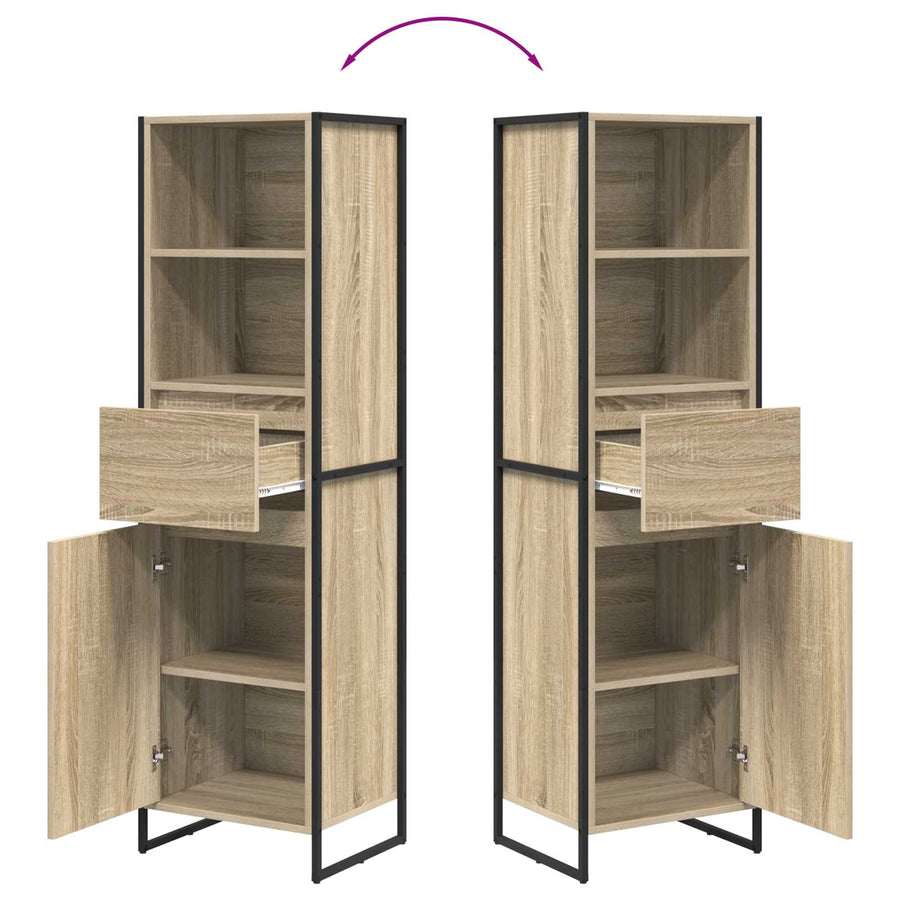 Boekenkast met lade Sonoma 43 x 36 x 150.5 cm Bewerkt hout