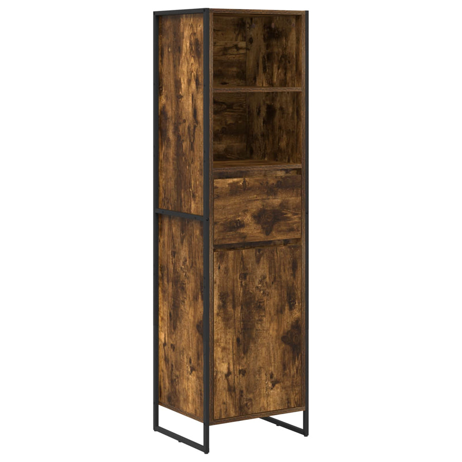 Boekenkast met lade Rook Eik 43 x 36 x 150.5 cm Bewerkt hout