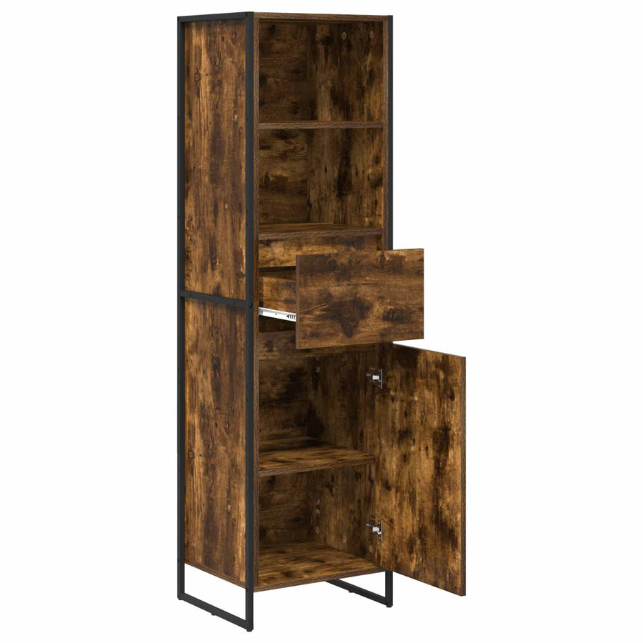 Boekenkast met lade Rook Eik 43 x 36 x 150.5 cm Bewerkt hout