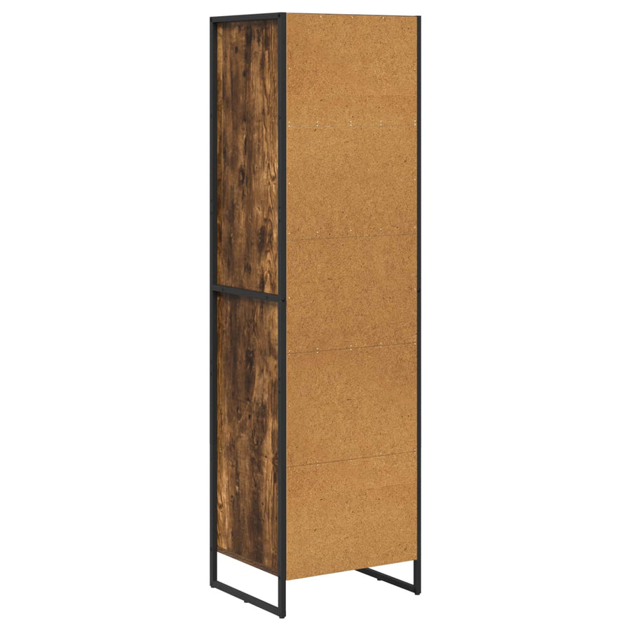 Boekenkast met lade Rook Eik 43 x 36 x 150.5 cm Bewerkt hout