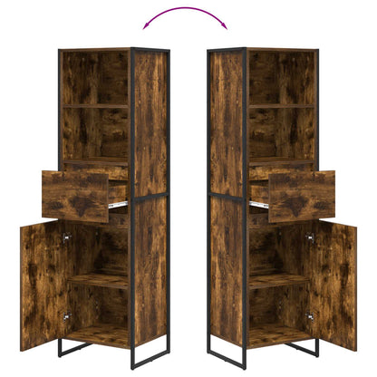 Boekenkast met lade Rook Eik 43 x 36 x 150.5 cm Bewerkt hout