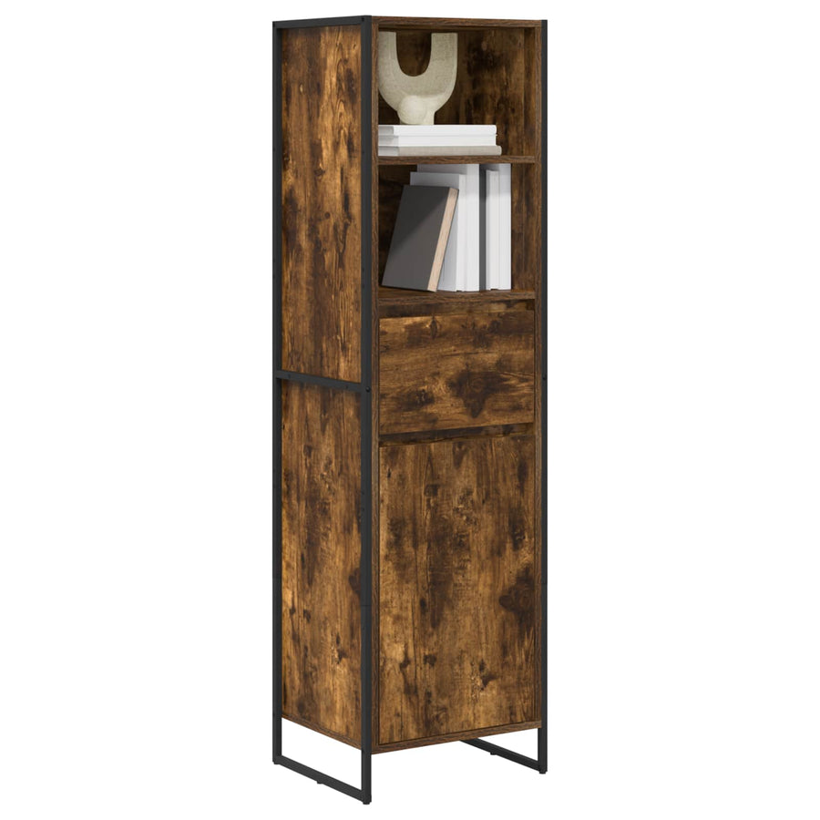 Boekenkast met lade Rook Eik 43 x 36 x 150.5 cm Bewerkt hout