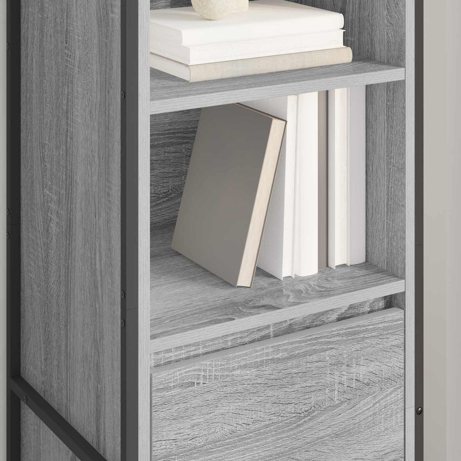 Boekenkast Grijs Sonoma 43 x 36 x 150.5 cm Bewerkt hout