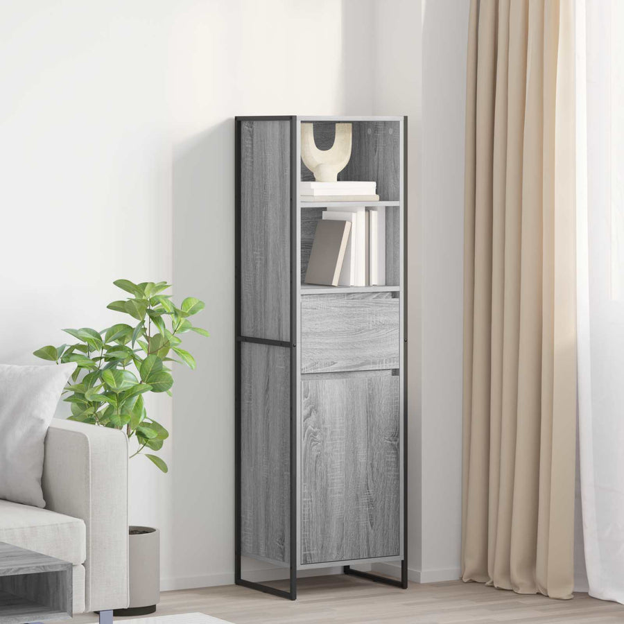 Boekenkast Grijs Sonoma 43 x 36 x 150.5 cm Bewerkt hout