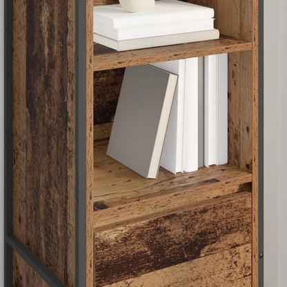 Boekenkast met lade Oud Hout 43 x 36 x 150.5 cm Bewerkt hout