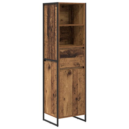 Boekenkast met lade Oud Hout 43 x 36 x 150.5 cm Bewerkt hout