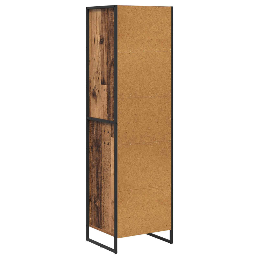 Boekenkast met lade Oud Hout 43 x 36 x 150.5 cm Bewerkt hout