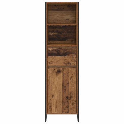 Boekenkast met lade Oud Hout 43 x 36 x 150.5 cm Bewerkt hout