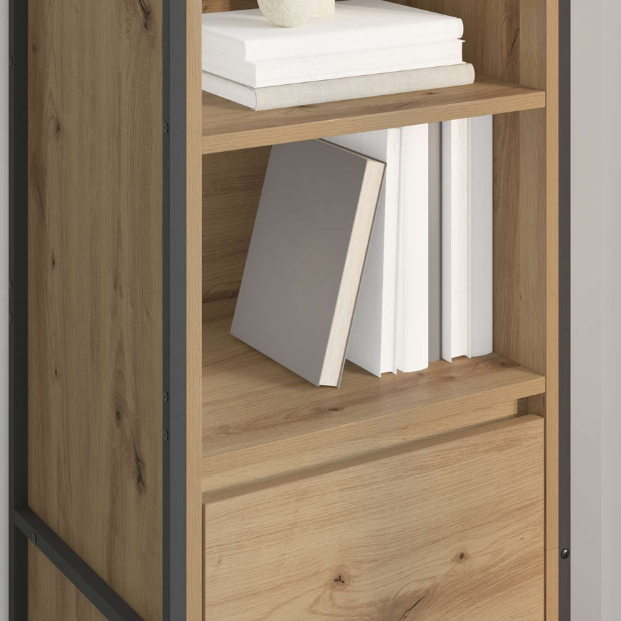 Boekenkast Ambachtelijk eiken 43 x 36 x 150.5 cm Bewerkt hout