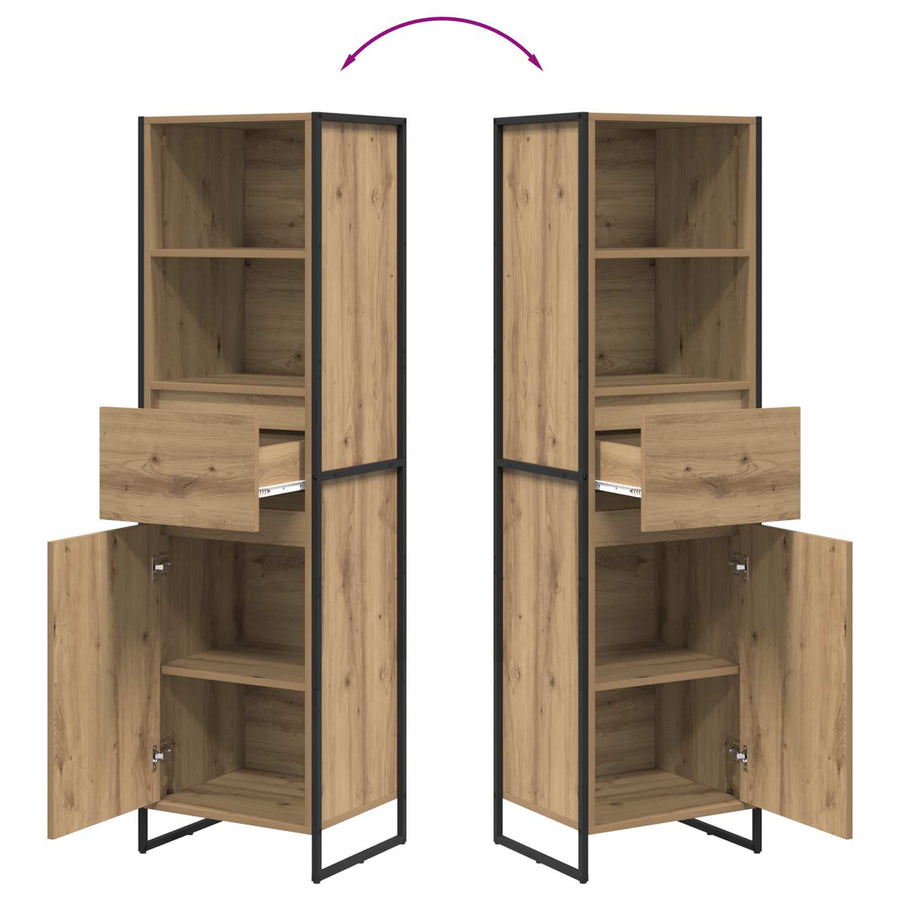 Boekenkast Ambachtelijk eiken 43 x 36 x 150.5 cm Bewerkt hout