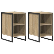 Nachtkastje 2 pcs Sonoma 39.5 x 30 x 50 cm Bewerkt hout