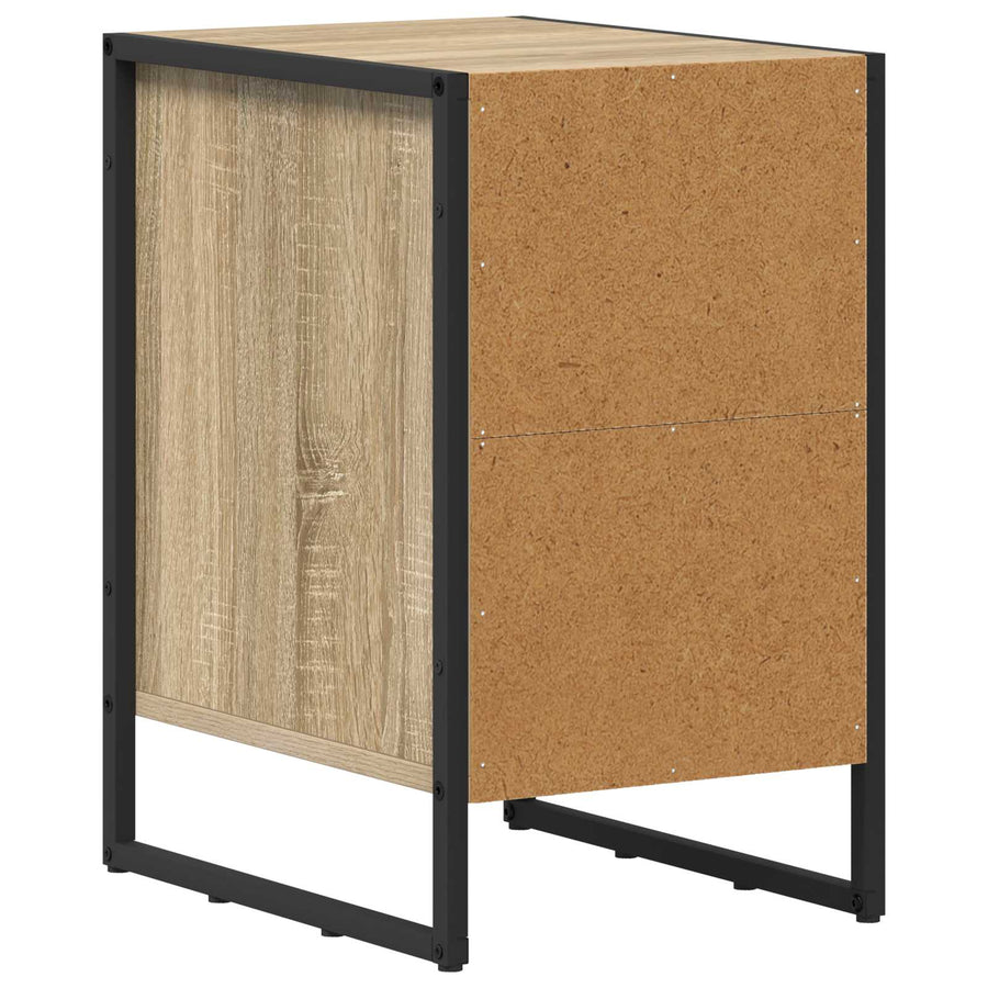 Nachtkastje 2 pcs Sonoma 39.5 x 30 x 50 cm Bewerkt hout