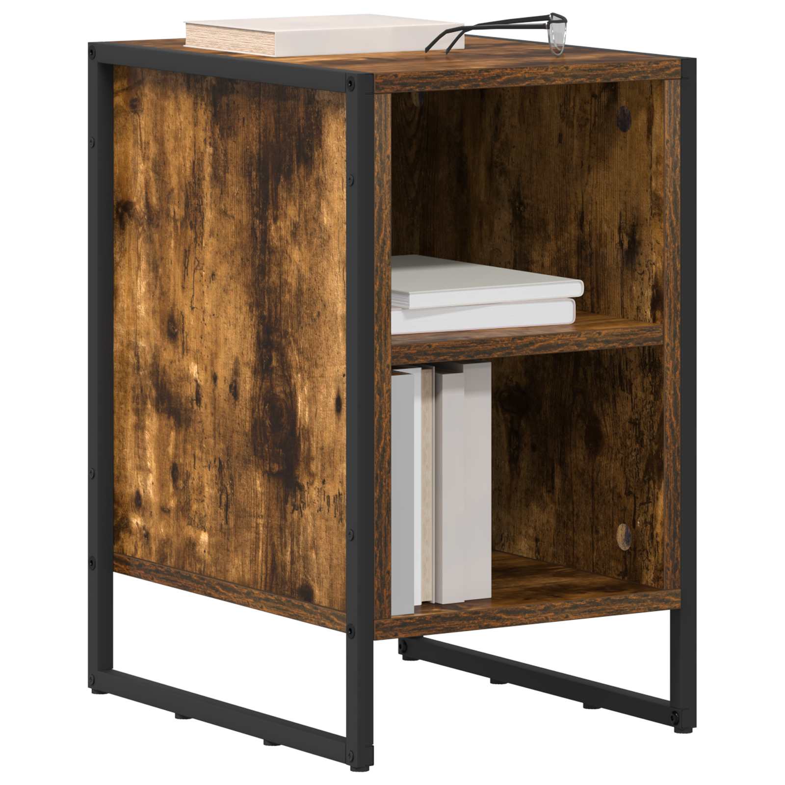 Nachtkastje Rook Eiken 39.5 x 30 x 50 cm Bewerkt hout