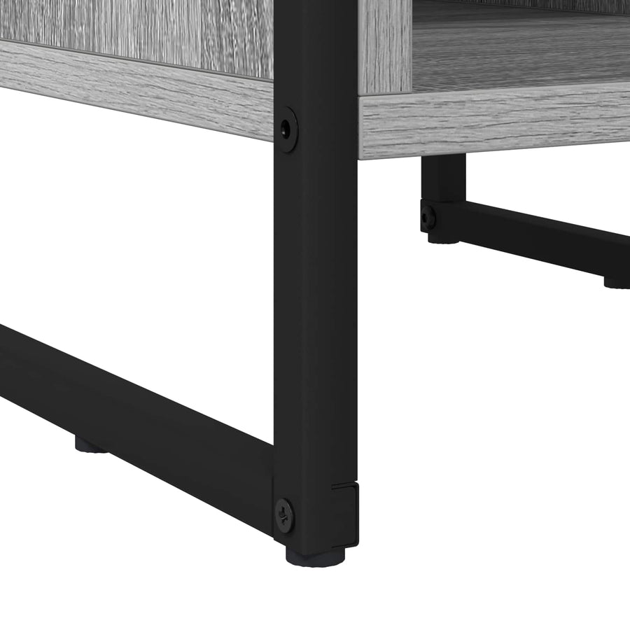 Nachtkastje 2 pcs Grijs Sonoma 39.5 x 30 x 50 cm Bewerkt hout