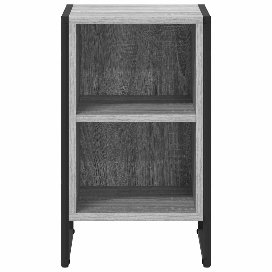 Nachtkastje 2 pcs Grijs Sonoma 39.5 x 30 x 50 cm Bewerkt hout