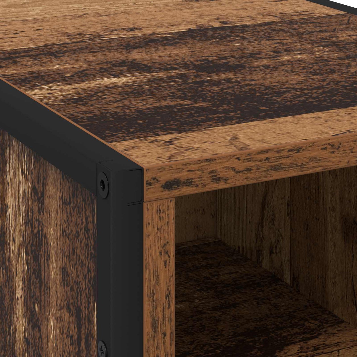 Nachtkastje Oud Hout 39.5 x 30 x 50 cm Bewerkt hout