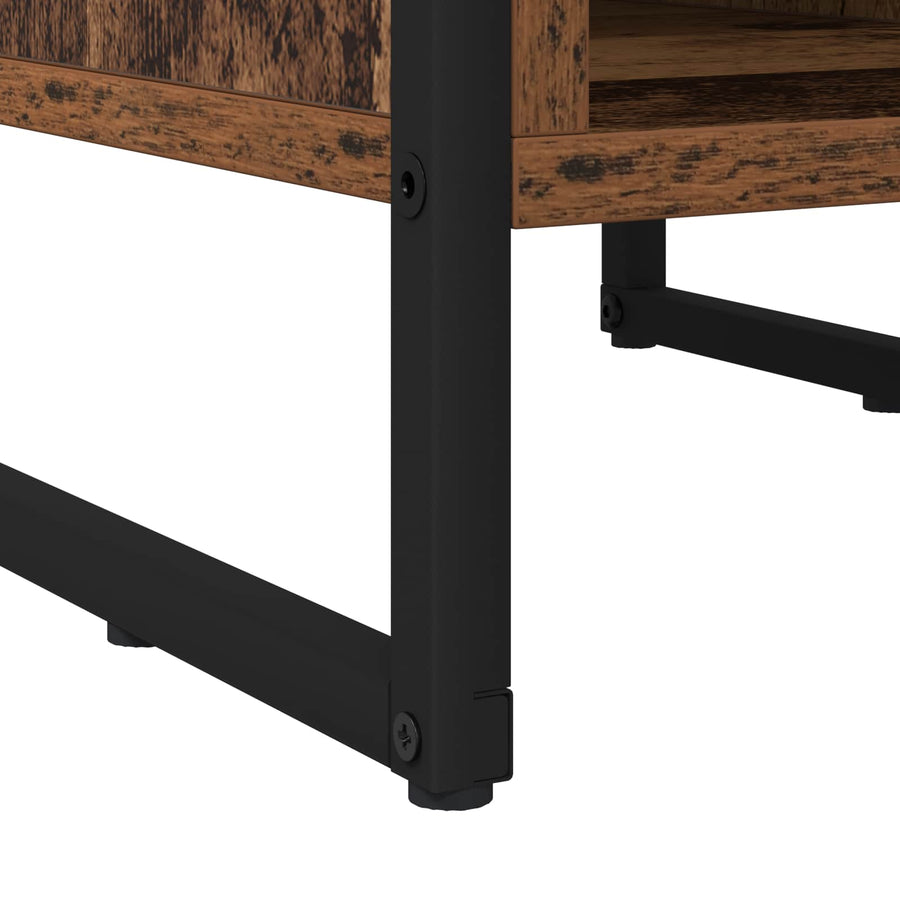 Nachtkastje Oud Hout 39.5 x 30 x 50 cm Bewerkt hout