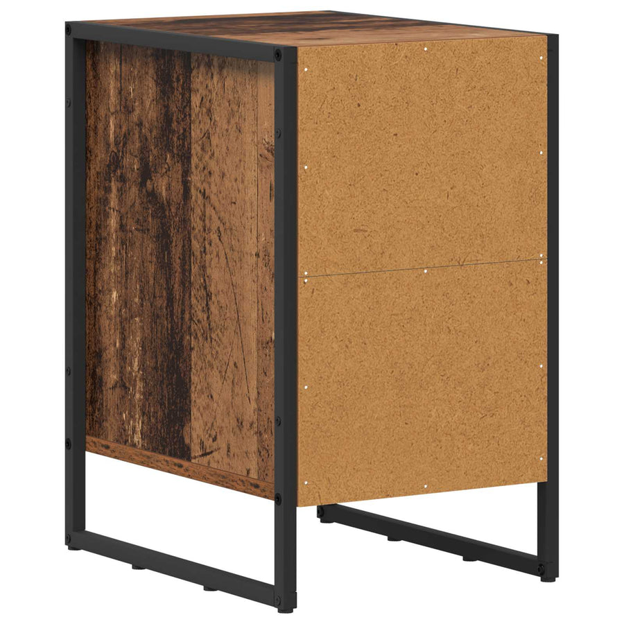 Nachtkastje 2 pcs Oud Hout 39.5 x 30 x 50 cm Bewerkt hout