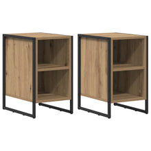 Nachtkastje 2 pcs Ambachtelijk eiken 39.5 x 30 x 50 cm