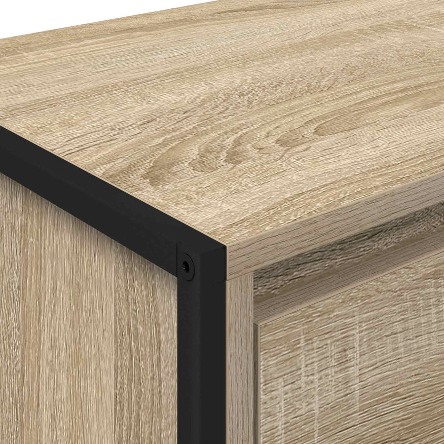Nachtkastje 2 pcs Sonoma 39,5 x 30 x 50 cm Bewerkt hout