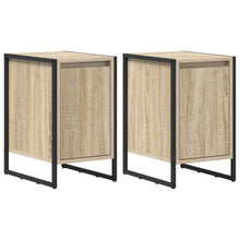 Nachtkastje 2 pcs Sonoma 39,5 x 30 x 50 cm Bewerkt hout