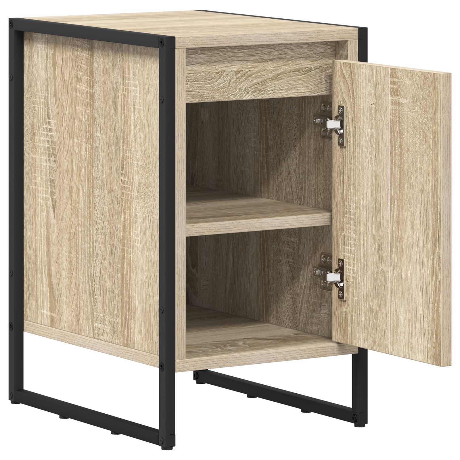 Nachtkastje 2 pcs Sonoma 39,5 x 30 x 50 cm Bewerkt hout