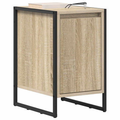 Nachtkastje 2 pcs Sonoma 39,5 x 30 x 50 cm Bewerkt hout