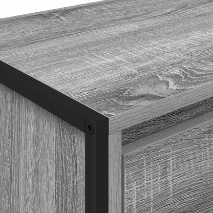 Nachtkastje Grijs Sonoma 39,5 x 30 x 50 cm Bewerkt hout