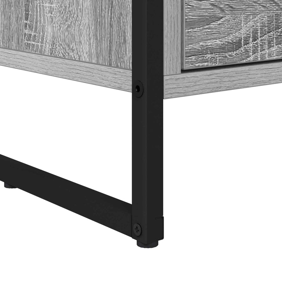 Nachtkastje Grijs Sonoma 39,5 x 30 x 50 cm Bewerkt hout