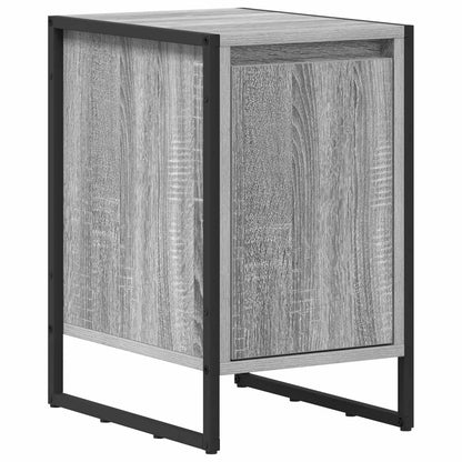 Nachtkastje Grijs Sonoma 39,5 x 30 x 50 cm Bewerkt hout