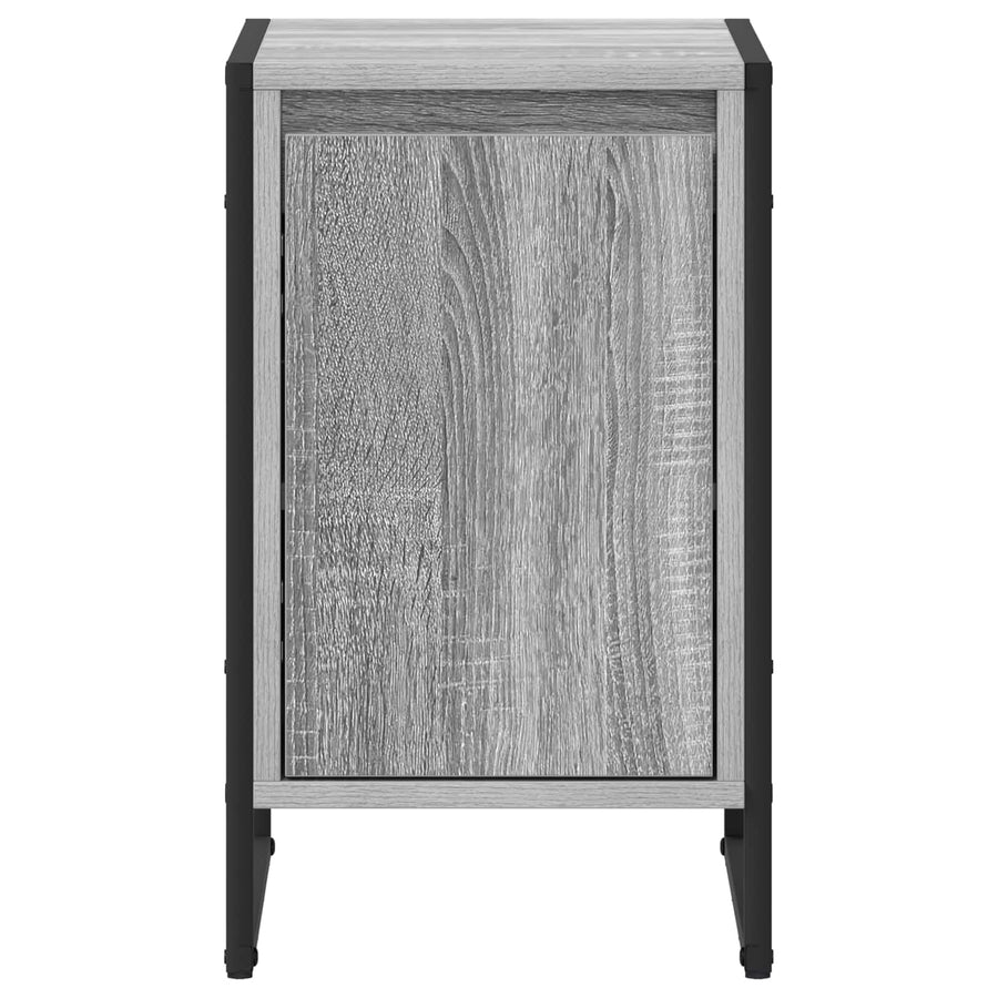 Nachtkastje Grijs Sonoma 39,5 x 30 x 50 cm Bewerkt hout