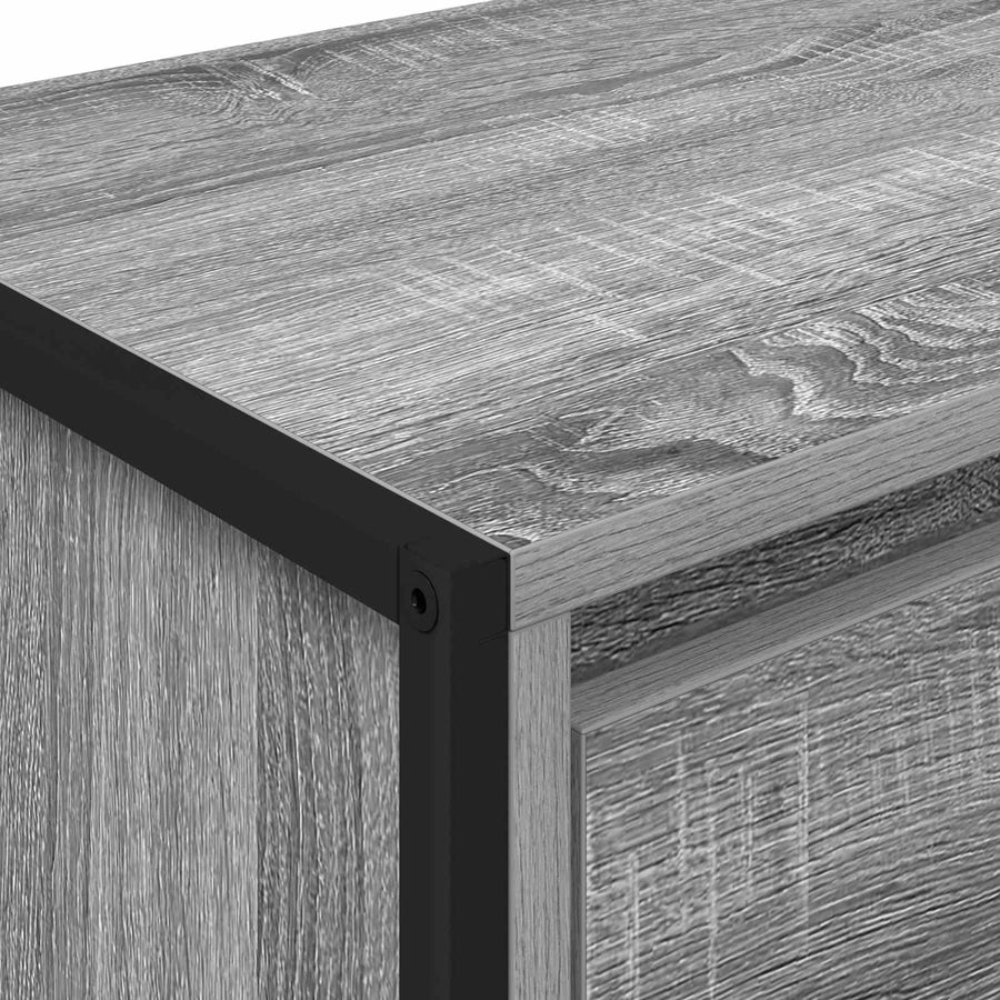 Nachtkastje 2 pcs Grijs Sonoma 39,5 x 30 x 50 cm Bewerkt hout