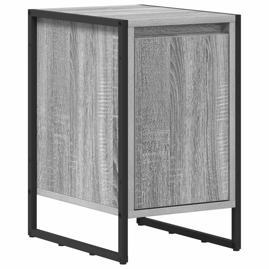 Nachtkastje 2 pcs Grijs Sonoma 39,5 x 30 x 50 cm Bewerkt hout