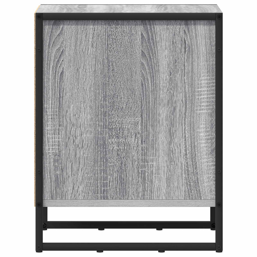 Nachtkastje 2 pcs Grijs Sonoma 39,5 x 30 x 50 cm Bewerkt hout