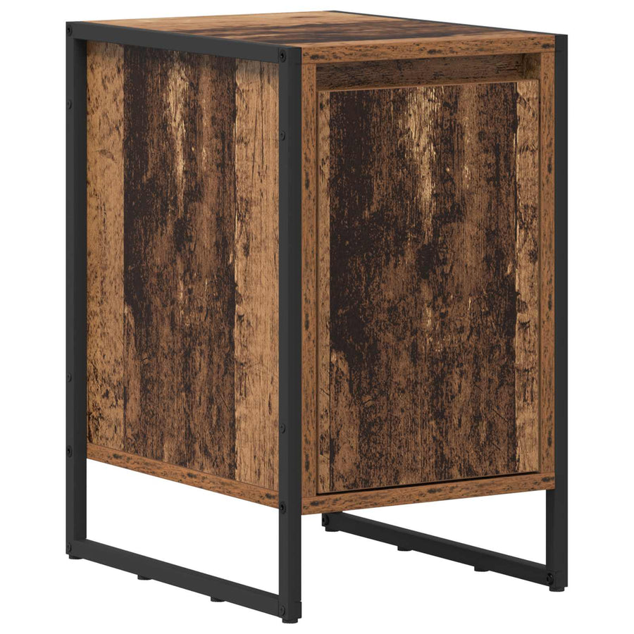 Nachtkastje Oud Hout 39,5 x 30 x 50 cm Bewerkt hout