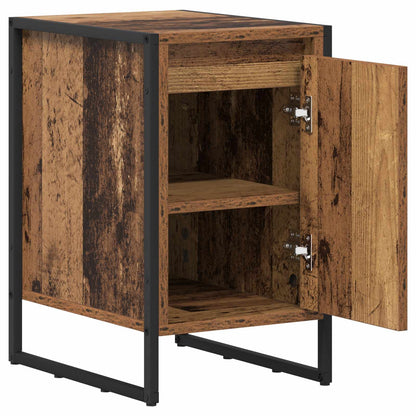 Nachtkastje Oud Hout 39,5 x 30 x 50 cm Bewerkt hout