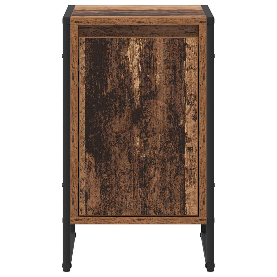 Nachtkastje Oud Hout 39,5 x 30 x 50 cm Bewerkt hout