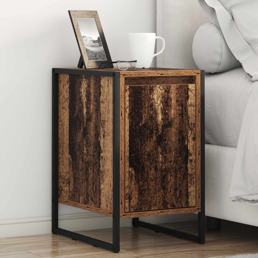 Nachtkastje 2 pcs Oud Hout 39,5 x 30 x 50 cm Bewerkt hout