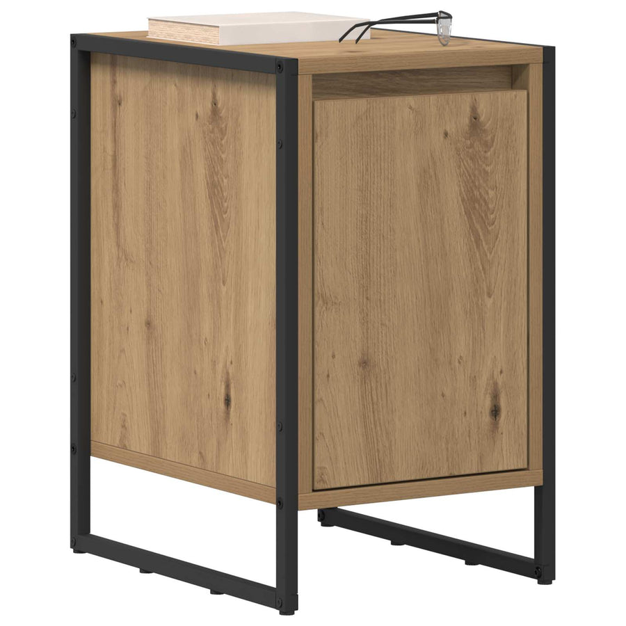 Nachtkastje 2 pcs Ambachtelijk eiken 39,5 x 30 x 50 cm