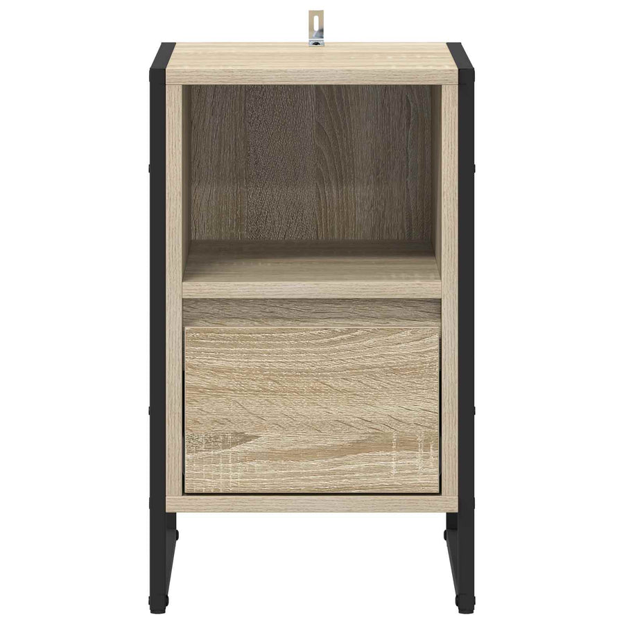 Nachtkastje met lade Sonoma 39,5 x 30 x 50 cm Bewerkt hout