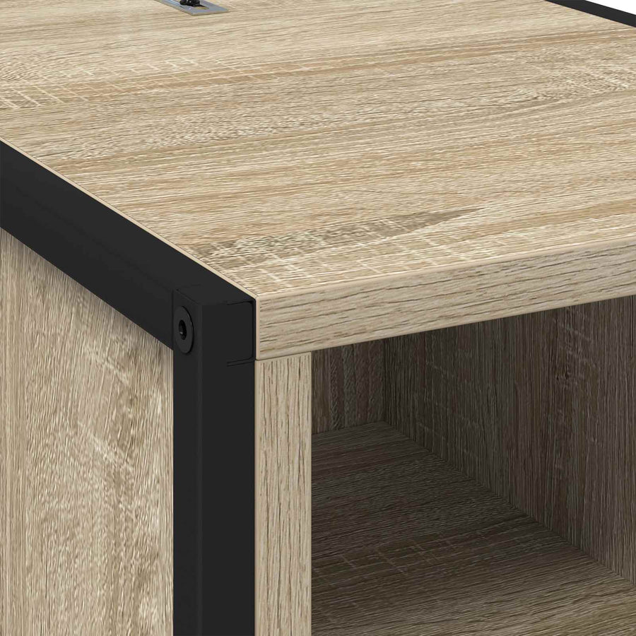 Nachtkastje 2 pcs Sonoma 39,5 x 30 x 50 cm Bewerkt hout