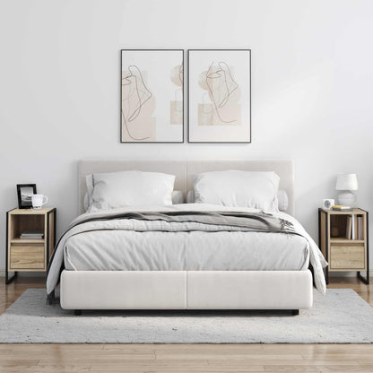 Nachtkastje 2 pcs Sonoma 39,5 x 30 x 50 cm Bewerkt hout