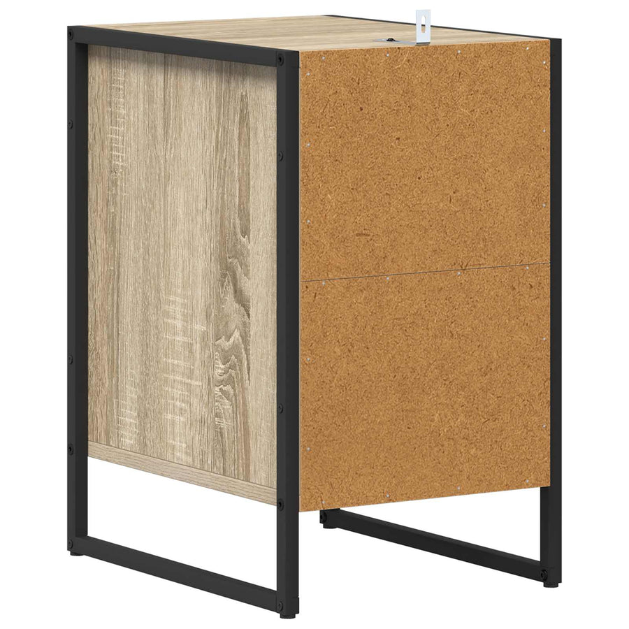 Nachtkastje 2 pcs Sonoma 39,5 x 30 x 50 cm Bewerkt hout