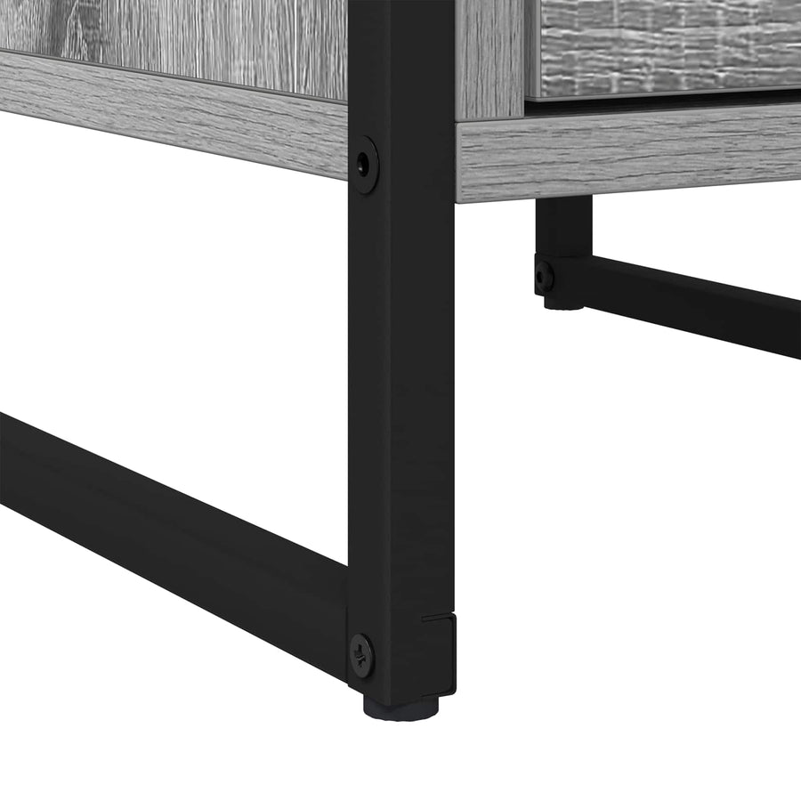 Nachtkastje Grijs Sonoma 39,5 x 30 x 50 cm Bewerkt hout