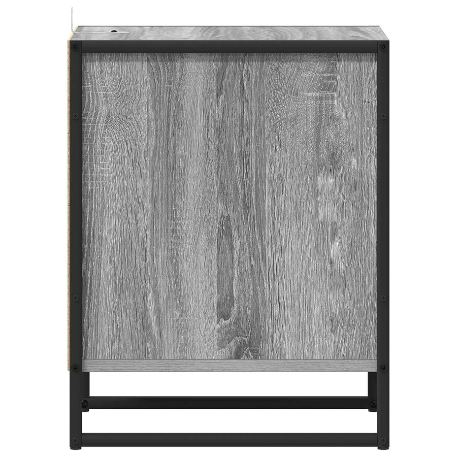 Nachtkastje Grijs Sonoma 39,5 x 30 x 50 cm Bewerkt hout