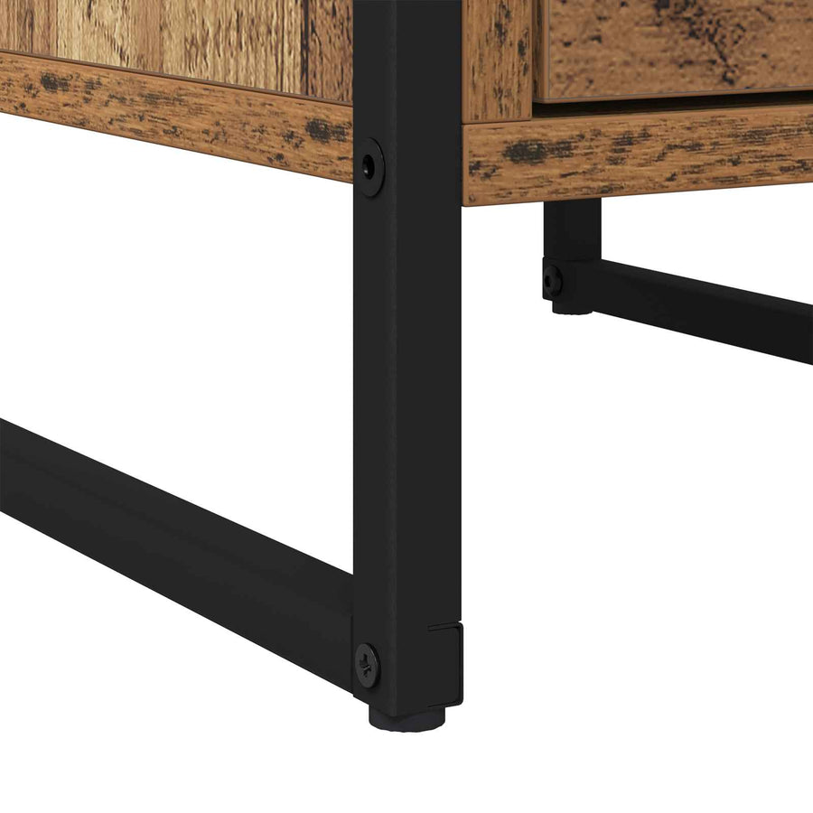 Nachtkastje 2 pcs Oud Hout 39,5 x 30 x 50 cm Bewerkt hout