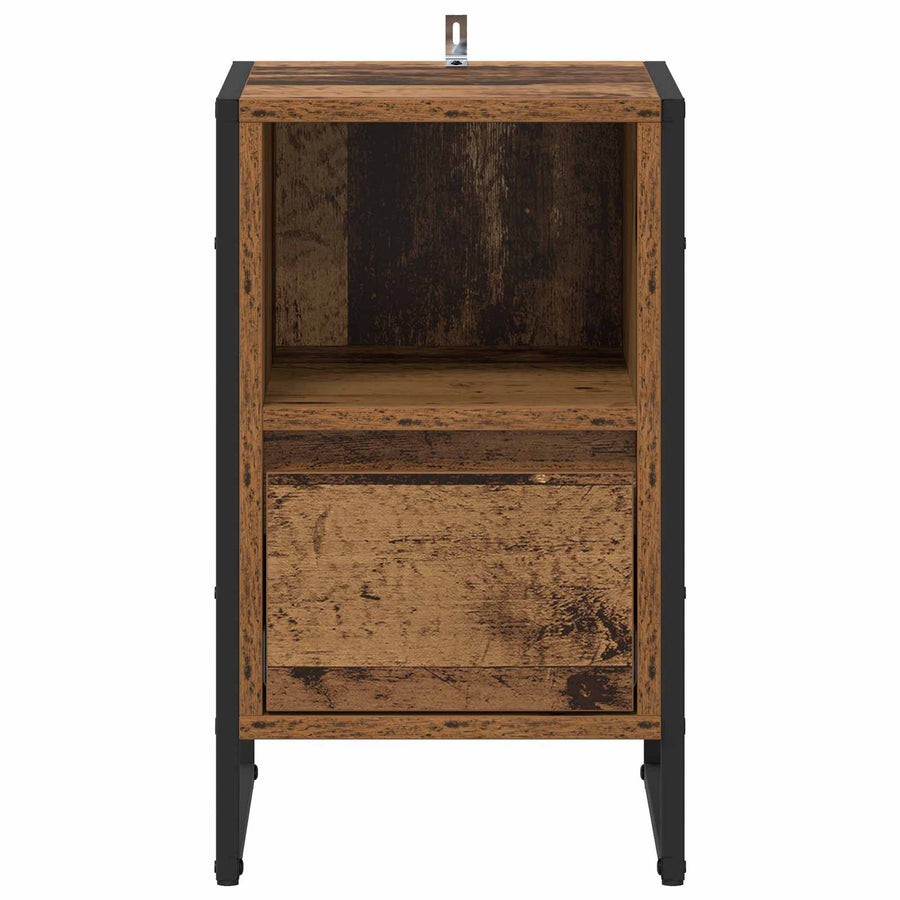 Nachtkastje 2 pcs Oud Hout 39,5 x 30 x 50 cm Bewerkt hout