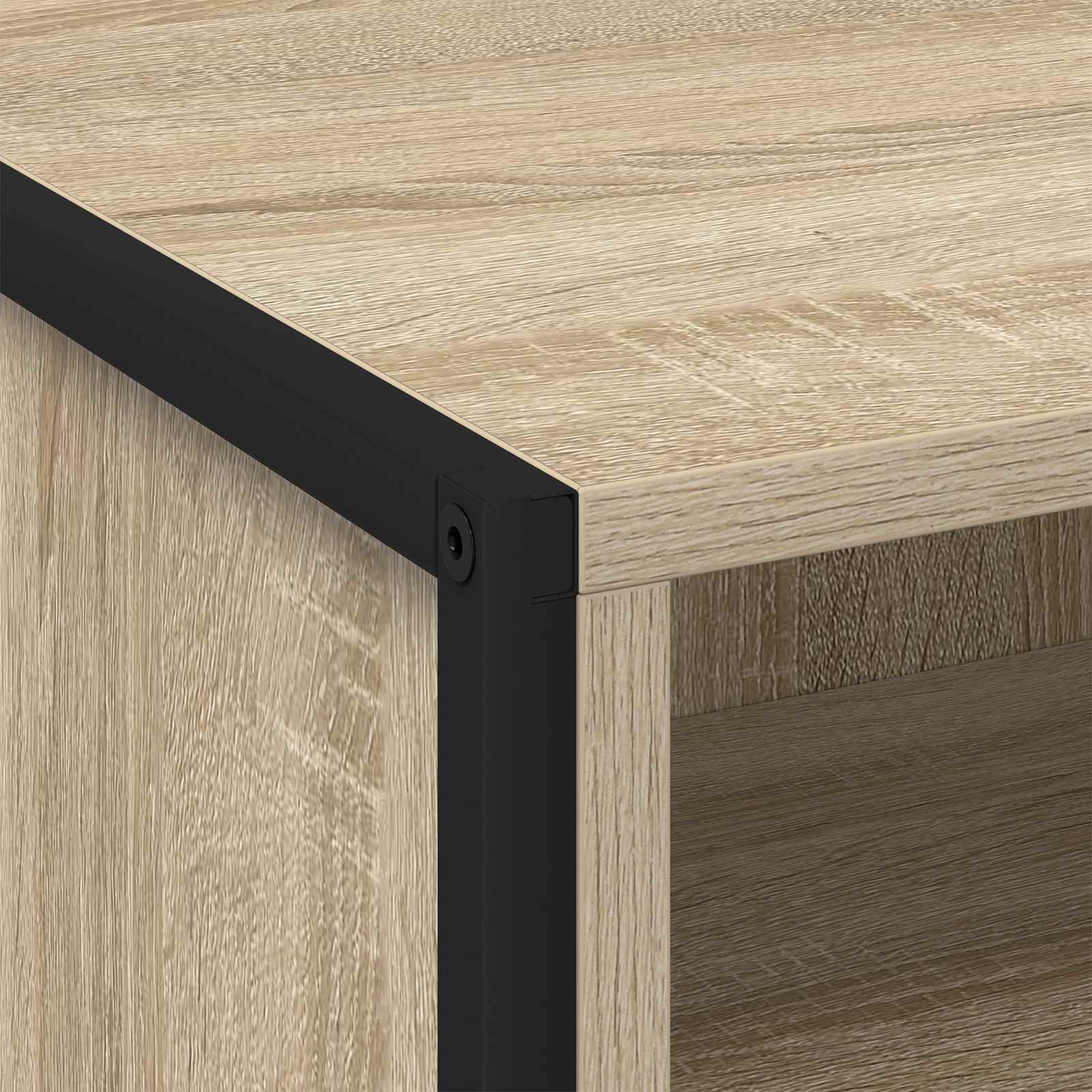 Nachtkastje met lade Sonoma 50 x 39,5 x 50 cm Bewerkt hout